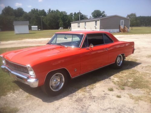 1966 chevy ii nova hugger orange 327