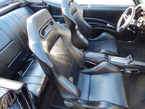 1972 Chevrolet Chevelle Convertible Jet black 350 wheel disc brakes leather, image 13