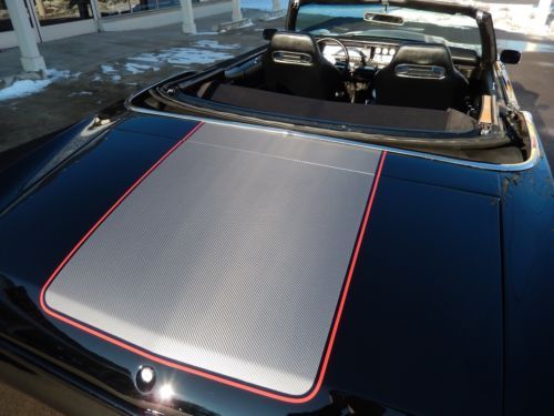 1972 Chevrolet Chevelle Convertible Jet black 350 wheel disc brakes leather, image 18