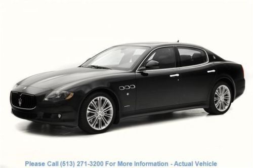 Certified 2011 maserati quattroporte s nero w/nero interior