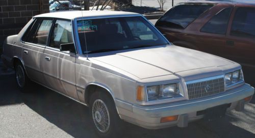 1987 plymouth caravelle se sedan 4-door 2.2l turbo charged