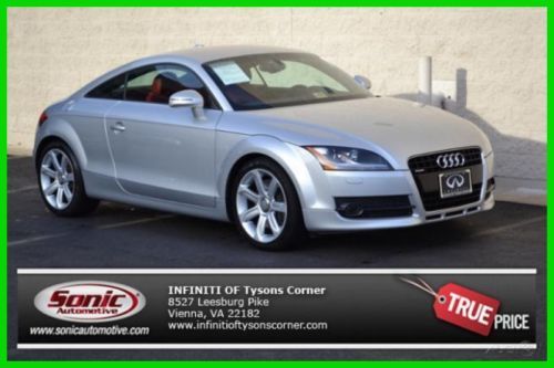 2008 tt quattro navi bluetooth red leather auto heated seats coupe two owners