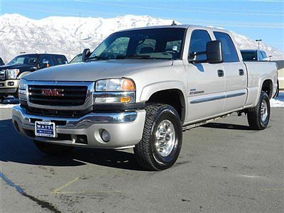 Gmc crew cab duramax diesel slt 4x4 leather bose heated seats auto tow