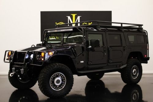 2006 hummer h1 alpha wagon, black/black-brown, 31k miles, lots of upgrades!