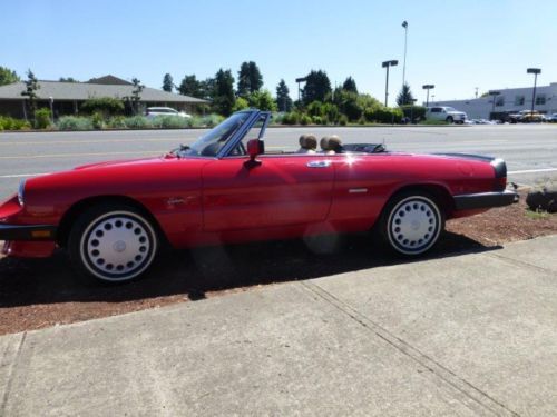 1989 alfa romeo spider graduate