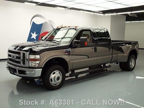 2008 ford f-350 crew 4x4 diesel dually leather 7k miles texas direct auto