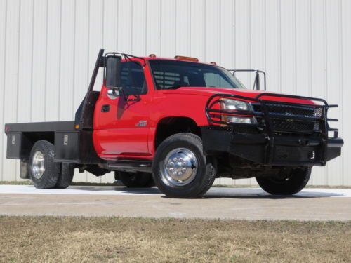 06 k3500 lt1 6.6 duramax (lbz) 6spd allison 4x4 reg. cab flat-bed 1-owner carfax