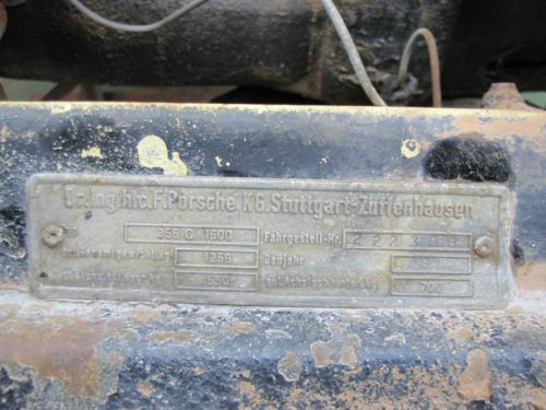 1965 Porsche 356C project car champagne yellow rare 1101 produced current title, image 7