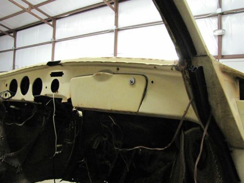 1965 Porsche 356C project car champagne yellow rare 1101 produced current title, image 8