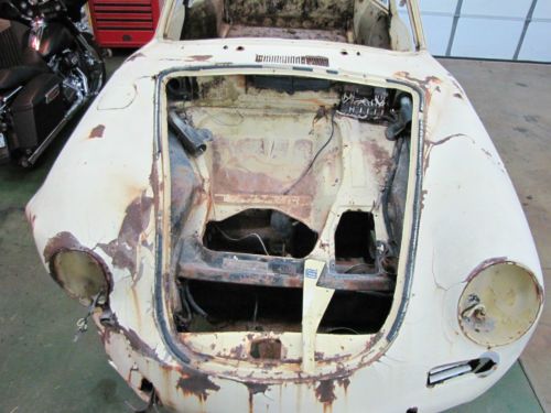1965 Porsche 356C project car champagne yellow rare 1101 produced current title, image 21