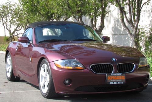 Used 04 bmw z4 roadster premium leather heated seats power seats hard top clean