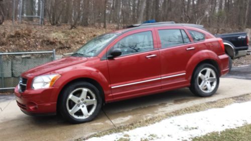 2007 dodge caliber r/t hatchback 4door 2.4l low miles red  all wheel drive clean