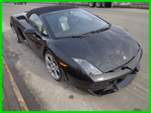 2009 lp560-4 convertible  awd 5.2l v10 e-gear navigation e-z fix clean title!!!