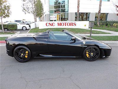 2008 ferrari f430 430 spider f1 / nero on nero / low miles / blacked out