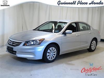 2012 honda accord sdn 4dr i4 auto lx low miles sedan automatic 2.4l dohc