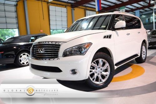 11 infiniti qx56 4wd 1 own technology theater nav cam rear ent pdc keyless 38k