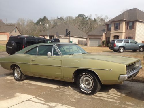 1968 dodge charger 383 #&#039;s match 727 auto 68 solid project 96k original no res!!