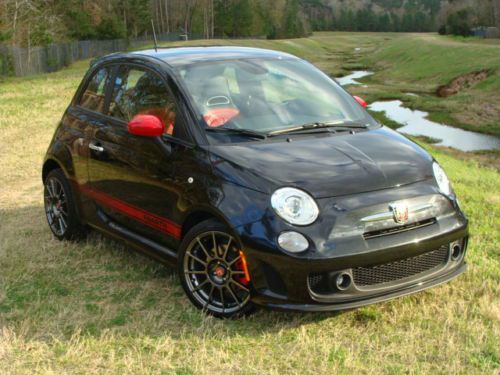 2013 fiat 500 abarth - beats audio! leather seats! low miles! warranty!