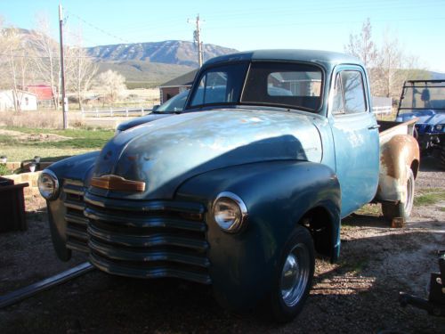 47 48 49 50 1952 1st gen chevrolet pickup/rat rod/hot rod /project resto truck