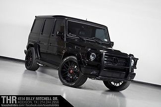 Jawdropping 2011 mercedes benz g55 amg designo pkg! forgiato wheels, all black!