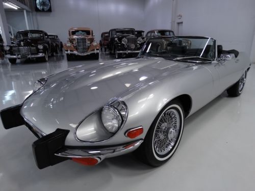 1974 jaguar xke series iii convertible, 11,300 original miles, factory a/c!