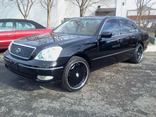 2001 lexus ls 430 ultra luxury package black on black  241,000 miles very clean