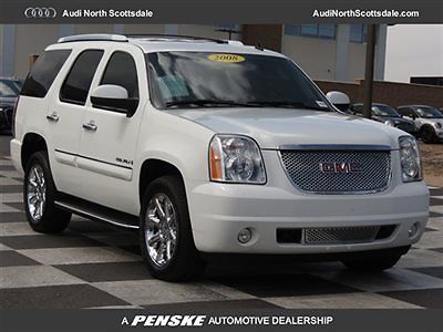 08 gmc denali  awd  leather   tow package  moon  roof  navigation  running board
