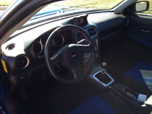 2005 Subaru Impreza WRX STI Sedan.  Blue with Gold Rims, US $26,700.00, image 2