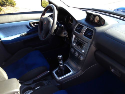 2005 Subaru Impreza WRX STI Sedan.  Blue with Gold Rims, US $26,700.00, image 3