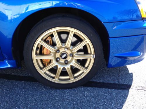 2005 Subaru Impreza WRX STI Sedan.  Blue with Gold Rims, US $26,700.00, image 17