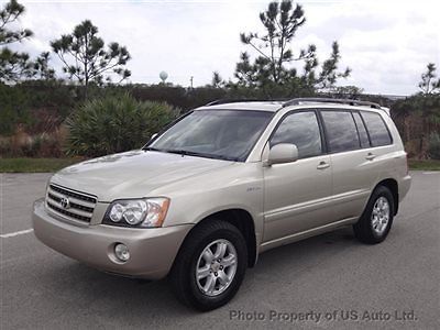 2001 toyota highlander limited 3.0l v6 leather clean florida car fwd we finance