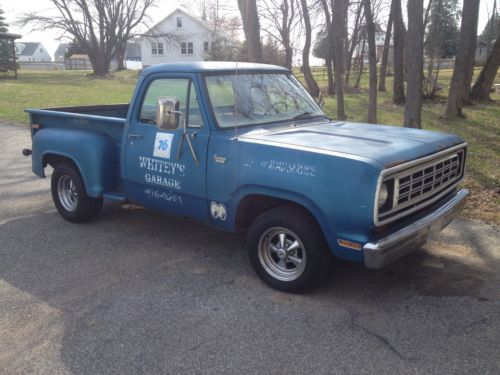 1974 dodge d100 old shop truck awesome patina rat rod cragar ss no reserve