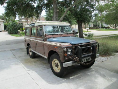 Land rover 109 stage 1 v8 station wagon original barn find