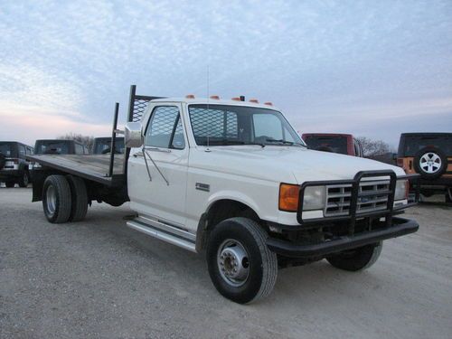 1991 ford f-450 super duty 2wd 7.3l diesel flatbed automatic no reserve nr
