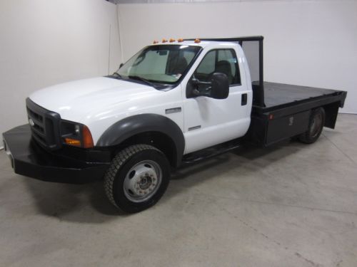 05 ford f450 xl 6.0l power stroke turbo diesel 4x4 10ft flat bed co owned 80pics