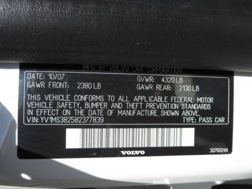 08 Volvo S40 2.4i Clean Carfax Leather 5 Cylinder 07 09 Luxury Like New, US $8,988.00, image 58