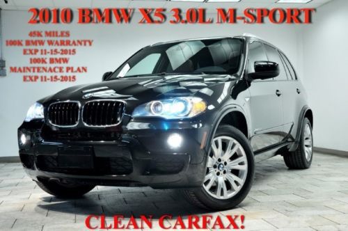 2010 bmw x5 3.0l m-sport package bmw 100k miles warranty clean carfax!