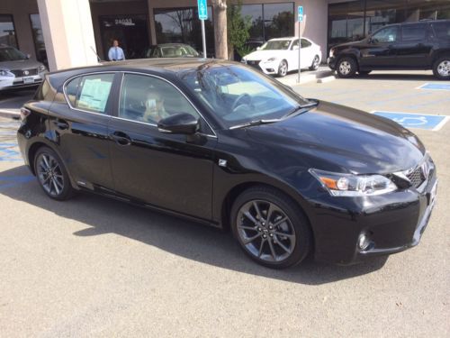 2013 lexus ct200h f sport black on black