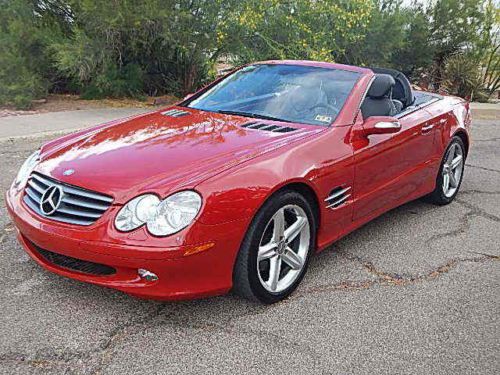 2004 mercedes 500sl 500 sl red 55k miles west texas car