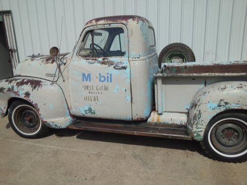 1952 chevrolet 3100 original mobilgas service station pickup! amazing history!