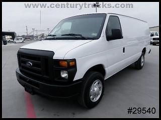 &#039;11 v8 econoline e150 extended cargo work van w/ bulkhead - we finance!