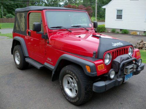 2004 jeep wrangler tj sport trail rated winch new soft top excellent condition