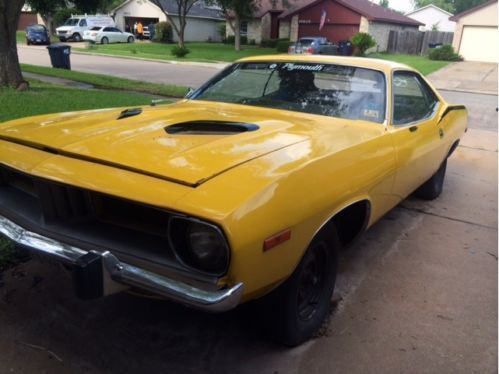 1972 plymouth barracuda cuda 318 5.2l no reserve auction car for restoration