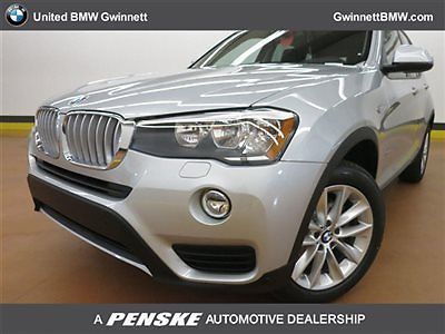 Xdrive28i new 4 dr suv automatic gasoline 2.0l twinpower turbo in-l glacier silv