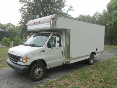 1999 ford e-350 econoline cutaway box truck 5.4l - very low mileage, great shape