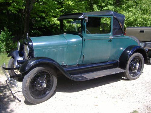 1929 ford model a sports coupe original condition all steel runs,drives great