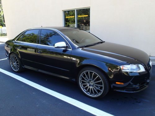 2007 audi s4 r4 black on black v8 quattro awd bose satellite radio navigation