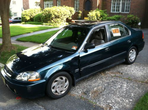 1997 green civic 4dr sedan sohc vtec manual