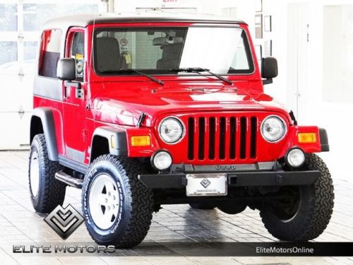 04 jeep wrangler sport 4x4 hard top auto side steps cd player