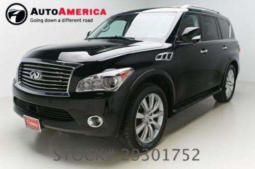 2011 infiniti qx56 44k miles vent leather nav rearcam sunroof 8 passenger auto